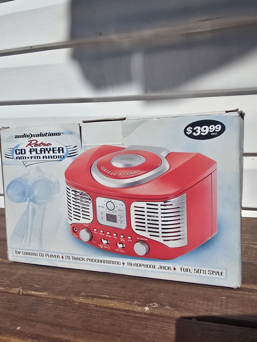 Retro CD Player AM/FM Radio - Red